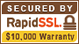 お客様の個人情報保護のため、SSL暗号化通信を導入しております。 BY RapidSSL