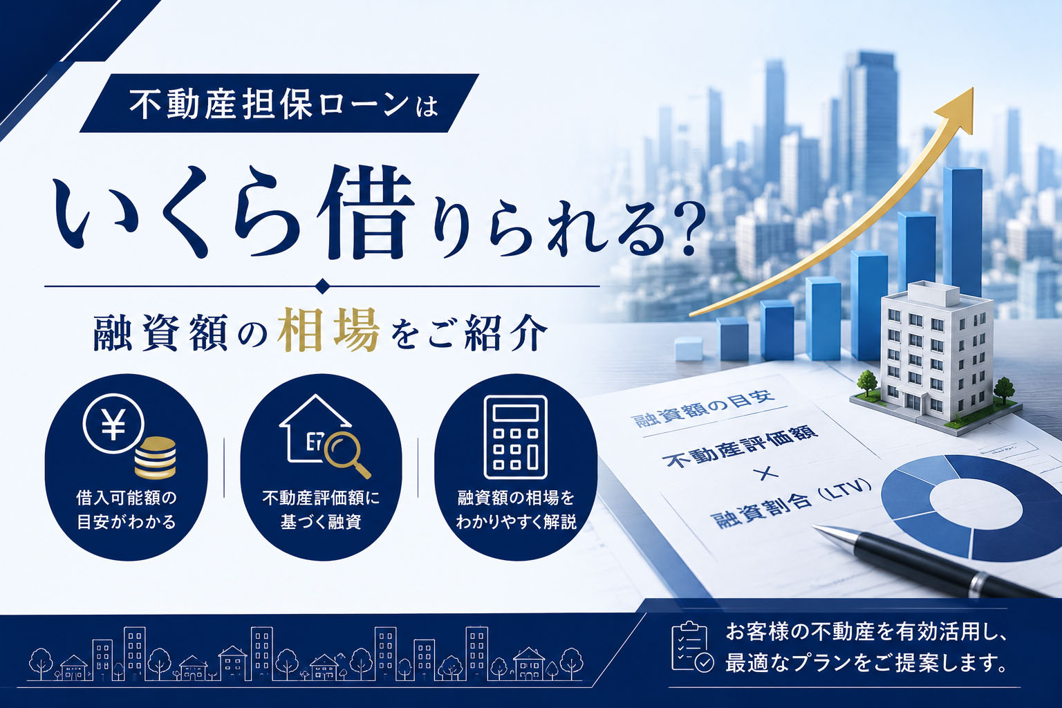 不動産担保ローンはいくら借りられる？融資額の相場をご紹介